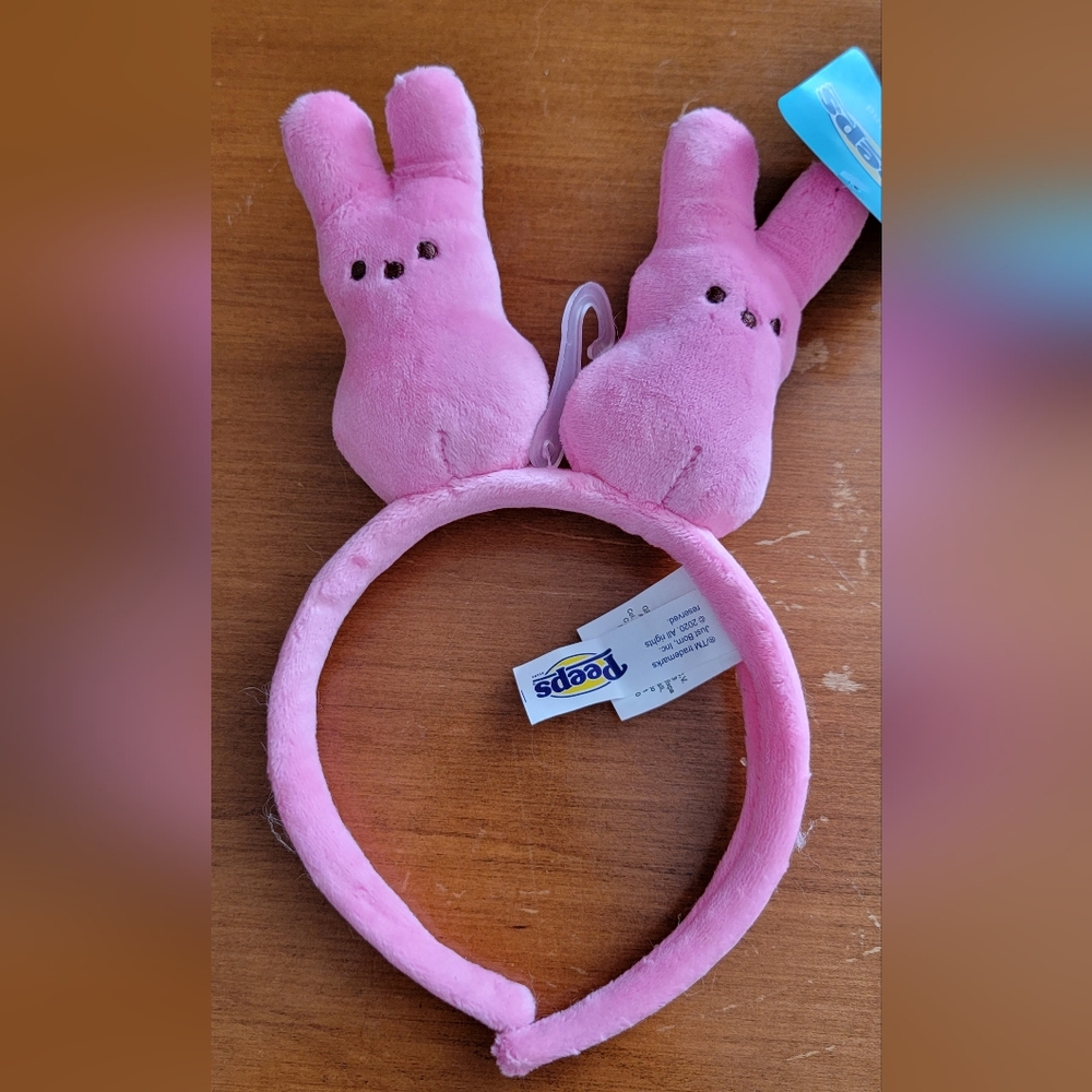 Peeps Bunny Ears Headband Pink Easter Spring